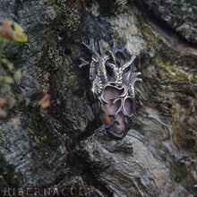 Load image into Gallery viewer, Compassionate Heart -- Anatomical Pendant in Bronze or Silver | Hibernacula