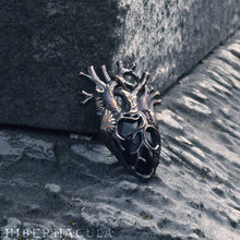 Load image into Gallery viewer, The Black Heart -- Anatomical Pendant In Bronze or Silver | Hibernacula