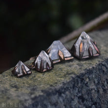 Load image into Gallery viewer, Apophyllite Pyramid -- Raw Crystal in Bronze or Silver Clasps | Hibernacula