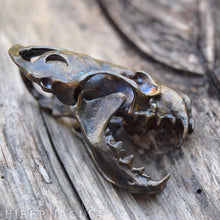 Load image into Gallery viewer, Tenacity -- Articulated Mink/Mustelidae Skull - Bronze Pendant or Sculpture | Hibernacula