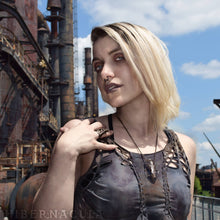 Load image into Gallery viewer, Tenacity -- Articulated Mink/Mustelidae Skull - Bronze Pendant or Sculpture | Hibernacula