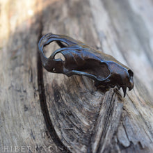 Load image into Gallery viewer, Ferocity -- Mink/Mustelidae Skull -- Bronze Pendant | Hibernacula
