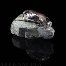 Load image into Gallery viewer, Ferocity -- Mink/Mustelidae Skull -- Bronze Pendant | Hibernacula