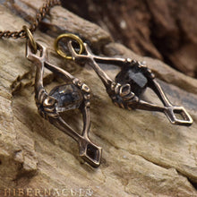 Load image into Gallery viewer, The Phantom Eye -- Herkimer Diamond in Bronze or Silver | Hibernacula