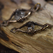 Load image into Gallery viewer, The Phantom Eye -- Herkimer Diamond in Bronze or Silver | Hibernacula