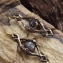 Load image into Gallery viewer, The Phantom Eye -- Herkimer Diamond in Bronze or Silver | Hibernacula