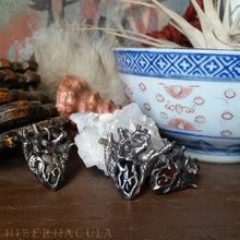 Load image into Gallery viewer, Heart of Stone -- Miniature Anatomical Heart Pendant in Onyx, Agate, or Pyrite | Hibernacula