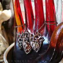 Load image into Gallery viewer, Heart of Stone -- Miniature Anatomical Heart Pendant in Onyx, Agate, or Pyrite | Hibernacula
