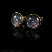 Load image into Gallery viewer, Eternity Pentagram -- Brass Cufflinks | Hibernacula
