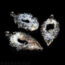 Загрузить изображение в средство просмотра галереи, Worlds Within Worlds -- In Silver with Agate, Carnelian, Druzy Quartz Crystal | Hibernacula