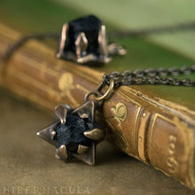 Load image into Gallery viewer, Hex Star -- Black Tourmaline in Bronze or Silver | Hibernacula