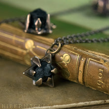 Load image into Gallery viewer, Hex Star -- Black Tourmaline in Bronze or Silver | Hibernacula