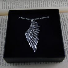 Загрузить изображение в средство просмотра галереи, Fallen Angel Wing -- Pendant in Bronze or Silver | Hibernacula