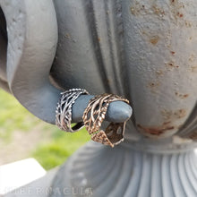 Load image into Gallery viewer, Berkana -- Birch Tree Wrap Ring in Bronze or Silver | Hibernacula