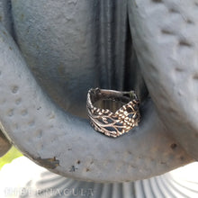 Load image into Gallery viewer, Berkana -- Birch Tree Wrap Ring in Bronze or Silver | Hibernacula