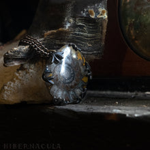 Load image into Gallery viewer, Ammonite Moon -- Fossil Red Ammonite in Bronze or Silver | Hibernacula