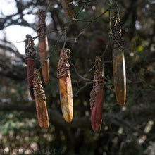 Load image into Gallery viewer, Jasper Wand -- Picture Jasper & Filigree Pendant | Hibernacula