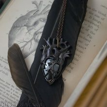 Load image into Gallery viewer, The Raven Heart -- Anatomical Pendant in Bronze | Hibernacula