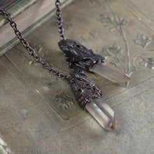 Load image into Gallery viewer, Moon Quartz -- Crystal & Filigree Pendant | Hibernacula