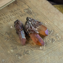Load image into Gallery viewer, Fire Quartz -- Crystal & Filigree Pendant | Hibernacula