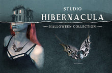 Load image into Gallery viewer, Nocturnal -- Winged Necklace in Bronze or Silver | Hibernacula