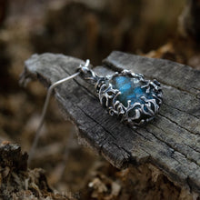 Загрузить изображение в средство просмотра галереи, Wild Blue -- Raw Druzy Labradorite & Silver Pendant | Hibernacula