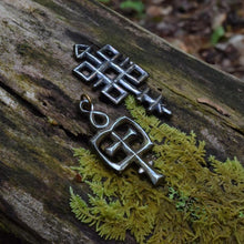 Load image into Gallery viewer, Quincunx -- Alchemical Pendant in Bronze or Silver | Hibernacula