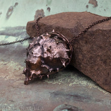 Загрузить изображение в средство просмотра галереи, Armor -- Spider Crab Shell Pendant or Necklace in Bronze or Silver | Hibernacula