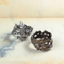 Load image into Gallery viewer, Wise Oak -- Leaf Wrap Ring in Bronze or Silver | Hibernacula