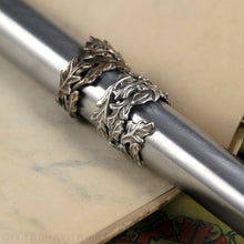 Load image into Gallery viewer, Wise Oak -- Leaf Wrap Ring in Bronze or Silver | Hibernacula