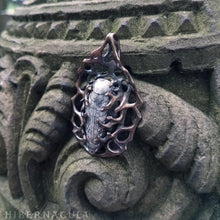 Load image into Gallery viewer, Orthoceras Fossil Reliquary -- In Bronze or Silver | Hibernacula