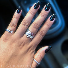Load image into Gallery viewer, Mandrake Root -- Wrap Ring in Bronze or Silver | Hibernacula