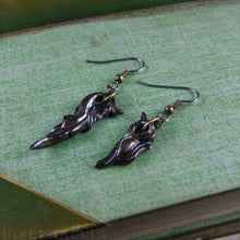 Load image into Gallery viewer, Prima Materia: Seed and Sprout -- Alchemical Earrings in Bronze or Silver | Hibernacula