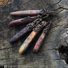 Load image into Gallery viewer, Jasper Wand -- Picture Jasper & Filigree Pendant | Hibernacula