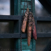 Load image into Gallery viewer, Jasper Wand -- Picture Jasper & Filigree Pendant | Hibernacula