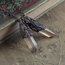 Load image into Gallery viewer, Moon Quartz -- Crystal & Filigree Pendant | Hibernacula