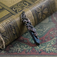 Load image into Gallery viewer, Raven Quartz -- Crystal & Filigree Pendant | Hibernacula