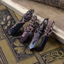 Load image into Gallery viewer, Raven Quartz -- Crystal & Filigree Pendant | Hibernacula
