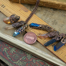 Load image into Gallery viewer, Raven Quartz -- Crystal & Filigree Pendant | Hibernacula