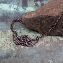 Load image into Gallery viewer, Claddagh Necklace -- Traditional Celtic Friendship Talisman in Bronze or Silver | Hibernacula