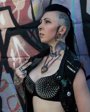 Загрузить изображение в средство просмотра галереи, Armor -- Spider Crab Shell Pendant or Necklace in Bronze or Silver | Hibernacula