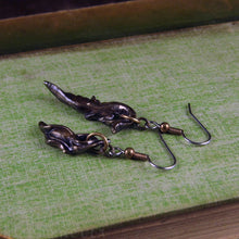 Load image into Gallery viewer, Prima Materia: Seed and Sprout -- Alchemical Earrings in Bronze or Silver | Hibernacula