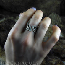 Load image into Gallery viewer, Berkana -- Birch Tree Wrap Ring in Bronze or Silver | Hibernacula