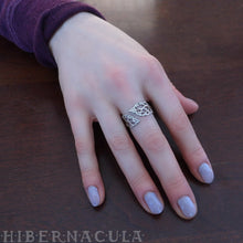 Load image into Gallery viewer, Berkana -- Birch Tree Wrap Ring in Bronze or Silver | Hibernacula