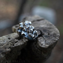 Load image into Gallery viewer, Octohedron -- Wrap Ring In Bronze or Silver | Hibernacula