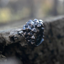 Load image into Gallery viewer, Octohedron -- Wrap Ring In Bronze or Silver | Hibernacula