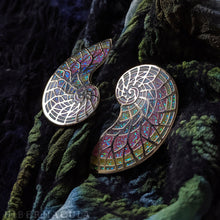 Load image into Gallery viewer, Rainbow Sacred Spiral Pin | Hibernacula