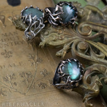Load image into Gallery viewer, Enchanted Forest -- Labradorite Wrap Ring in Bronze or Silver | Hibernacula