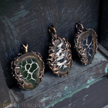 Загрузить изображение в средство просмотра галереи, Septarian Egg -- Septarian Nodule Amulet in Bronze | Hibernacula