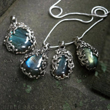 Load image into Gallery viewer, Night in the Forest -- Labradorite in Bronze or Silver | Hibernacula